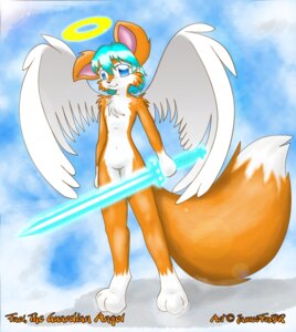 Rating: Safe Score: 0 Tags: angel anthro biped blue_eyes canid canine chest_tuft cloud digital_media_(artwork) dipstick_tail e621 fael_(jamesfoxbr) feathered_wings feathers fox fur hair halo hi_res holding_melee_weapon holding_object holding_sword holding_weapon jamesfoxbr looking_at_viewer male mammal markings melee_weapon nude on_cloud orange_body orange_fur outside shaded short_hair simple_background sky skyscape solo standing sword tail tail_markings tuft warrior weapon wings User: bunchy7s