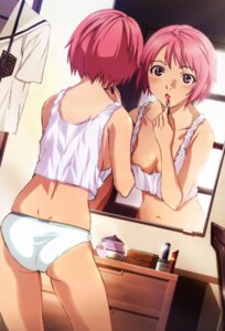 Rating: Questionable Score: 0 Tags: 1girls ass back blush breasts cleavage clothing crop_top female from_behind hojo_kuniko houjou_kuniko lingerie lipstick mirror nyantype panties pink_hair purple_eyes reflection rule34 school_uniform shangri-la short_hair skindentation solo tank_top underwear underwear_only white_panties User: bunchy7s