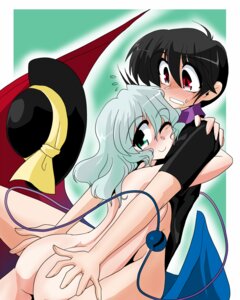 Rating: Explicit Score: 0 Tags: ass ass_grab black_hair blush bottomless female hat hug kieyza koishi_komeiji nude nue_houjuu rule34 rule_63 short_hair touhou white_hair wink User: bunchy7s