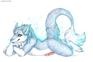 Rating: Explicit Score: 0 Tags: 2012 abstract_background amber_eyes anthro biped blue_body blue_fur e621 erection fur genitals grey_body grey_fur kashmere looking_at_viewer lying male mammal nude on_front penis sergal simple_background smile solo tail white_body white_fur User: bunchy7s