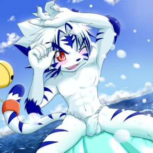 Rating: Explicit Score: 0 Tags: 1:1 abs anthro asian_clothing blush bulge chirasgi clothed clothing e621 east_asian_clothing felid fundoshi japanese_clothing kogenta_(onmyou_taisenki) leucistic male mammal one_eye_closed onmyou_taisenki pantherine red_eyes skimpy solo stripes tail tiger translucent translucent_clothing underwear water wink User: bunchy7s