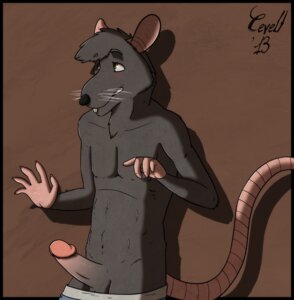 Rating: Explicit Score: 0 Tags: anthro balls biped blush cevelt e621 erection genitals hi_res humanoid_genitalia humanoid_penis male mammal murid murine penis rat rodent simple_background solo standing User: bunchy7s