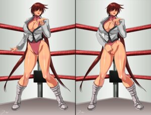 Rating: Questionable Score: 0 Tags: boots breasts brown_hair cleavage cleavage_cutout darkeyez07 female female_only highres huge_breasts human jacket king_of_fighters leotard leotard_aside lipstick long_hair makeup pussy rule34 shermie_(kof) signature snk solo tied_hair twintails very_long_hair wrestling_ring User: bunchy7s