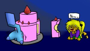 Rating: Safe Score: 0 Tags: 2009 ambiguous_gender anthro cake deloco49 dessert domestic_cat duo e621 fan_character felid feline felis female food frost_wolf generation_1_pokemon in_food mammal micro nintendo nom pikachu pokemon pokemon_(species) rodent speech_bubble tail text User: bunchy7s