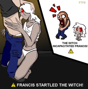 Rating: Explicit Score: 0 Tags: 1boy 1girls 2d ass balls blowjob comedy eating_penis english_text erection fellatio female female_penetrated flat_chest francis_(left_4_dead) ftfe funny genital_torture human human_male left_4_dead left_4_dead_(series) long_hair male male_penetrating oral oral_penetration parody penectomy penis penis_out red_eyes rule34 sex straight surprised tagme text white_hair witch_(left_4_dead) zombie zombie_girl User: bunchy7s