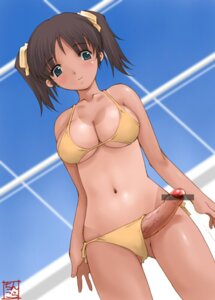 Rating: Explicit Score: 0 Tags: 1futa bikini black_hair black_rectangle_bar_floating_on_tip_of_erect_penis blush breasts censored censored_by_a_softcock cleavage cum erection futa_only futanari green_eyes intersex ishida_masayuki large_breasts lowres navel original penis rule34 short_hair solo swimsuit tan tan_lines tanline tied_hair twintails User: bunchy7s