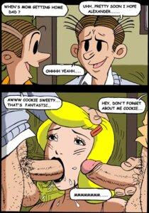 Rating: Explicit Score: 0 Tags: alexander_bumstead blondie_(comic) casual comic cookie_bumstead dagwood_bumstead female human male oral pale_skin reynard rule34 User: bunchy7s