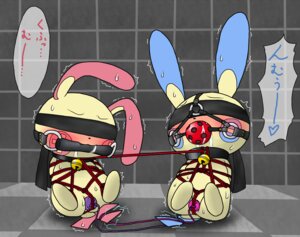Rating: Explicit Score: 0 Tags: agnaktor_(pixiv) ball_gag bdsm bit_gag blindfold bondage bound bound_together cobondage dildo duo e621 electricity female gag gagged generation_3_pokemon genitals japanese_text minun nintendo penetration plusle pokemon pokemon_(species) sensory_deprivation sex_toy shocked strapped_in_toy text translated vaginal vaginal_penetration vibrator vulva User: bunchy7s