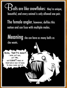 Rating: Explicit Score: 0 Tags: absorption_vore after_vore anglerfish aquatic balls black_background dialogue digital_media_(artwork) e621 empty_eyes english_text female feral fish genitals heart_symbol looking_at_viewer lure_(anatomy) meme multi_balls multi_genitalia open_mouth sharp_teeth simple_background solo speech_bubble teeth text the_more_you_know the_oatmeal vore where_is_your_god_now white_body white_eyes User: bunchy7s