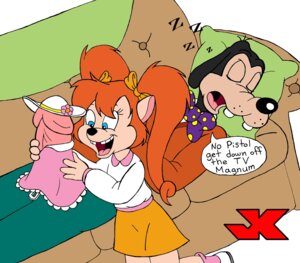 Rating: Explicit Score: 0 Tags: anthro anthro_only bow clothing disney female goof_troop goofy jk male penis pistol_pete rule34 skirt what young User: bunchy7s