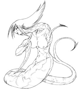 Rating: Explicit Score: 0 Tags: 1girls breasts female large_breasts long_hair long_neck magic:_the_gathering monochrome monster_girl naga nipples open_mouth pointy_ears pussy rule34 sliver tail veins User: bunchy7s