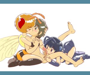 Rating: Explicit Score: 0 Tags: 1boy 2girls ant barefoot bee_girl bi-nyo blush boots brown_eyes brown_hair censored clothed_female_nude_male clothed_on_nude fellatio female femdom group_sex insect_girl kissing leg_lift legs_held_open licking male monster_girl multiple_females multiple_girls nude oral penis pukao red_eyes rule34 simple_background straight striped threesome wings User: bunchy7s
