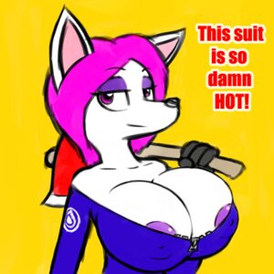 Rating: Questionable Score: 0 Tags: 1:1 anthro axe big_breasts breasts canid canine cleavage clothed clothing e621 female fur hair looking_at_viewer low_res mammal melee_weapon nipples norithics pink_hair purple_eyes pyro_(team_fortress_2) solo team_fortress team_fortress_2 text valve valve_corporation weapon white_body white_fur User: bunchy7s