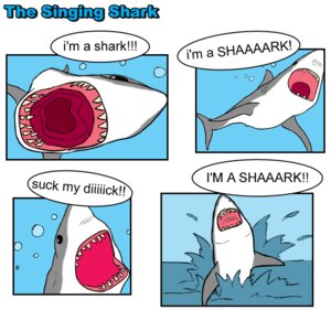 Rating: Safe Score: 0 Tags: ambiguous_gender aquatic bubble chris_vangompel comic dialogue e621 english_text feral fish gills great_white_shark mackerel_shark open_mouth shark simple_background solo teeth text the_singing_shark white_background white_shark User: bunchy7s Rating: Safe Score: 0 Tags: ambiguous_gender aquatic bubble chris_vangompel comic dialogue e621 english_text feral fish gills great_white_shark mackerel_shark open_mouth shark simple_background solo teeth text the_singing_shark white_background white_shark User: bunchy7s