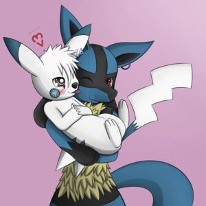 Rating: Safe Score: 0 Tags: 1:1 anthro blue_body blue_fur blush brown_eyes canid canine cradle cuddling duo e621 ear_piercing fur generation_1_pokemon generation_4_pokemon licking lucario male mammal nintendo piercing pikachu pokemon pokemon_(species) pupils red_body red_eyes red_fur rodent snowflake tail tongue tongue_out white_body white_fur white_pupils yellow_body yellow_fur zachu zeonart User: bunchy7s