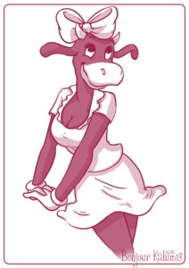 Rating: Questionable Score: 0 Tags: 1girls 2012 anthro anthro_only bovine cattle clarabelle_cow disney female female_only fully_clothed kalumis monochrome rule34 solo tagme User: bunchy7s