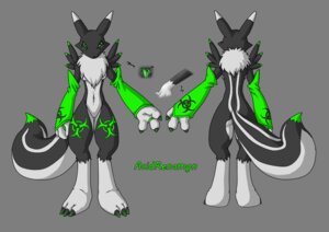 Rating: Safe Score: 0 Tags: acidrenamon alpha_channel alternate_color anthro bandai_namco black_body black_fur canid canine digimon digimon_(species) dipstick_ears e621 ear_markings fan_character female forceswerwolf fur green_tongue hybrid mammal markings mephitid multicolored_ears neck_tuft renamon simple_background skunk solo striped_skunk tail tongue transparent_background tuft white_body white_fur User: bunchy7s