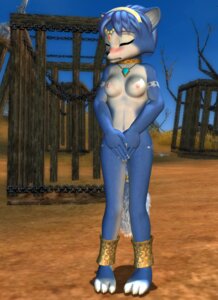 Rating: Explicit Score: 0 Tags: 3_toes 3d anthro barefoot bindi black_nose blue_fur blue_hair blush breasts choker claws closed_eyes color covering day female female_only fox front_view fur furry furry_breasts furry_ears furry_tail hair jewelry krystal krystal_(littledragon) necklace nipples nude outdoors pendant pointy_ears rule34 short_hair sky solo standing star_fox tail white_fur User: bunchy7s