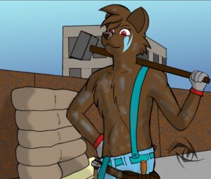 Rating: Safe Score: 0 Tags: anthro belt bottomwear brown_body brown_fur clothed clothing construction_worker dirt dust e621 felid feline front_view fur gloves hammer hand_on_hip handwear jedader looking_at_viewer lynx male mammal pants red_eyes sledgehammer solo suspenders tool_belt tools topless work worker working User: bunchy7s Rating: Safe Score: 0 Tags: anthro belt bottomwear brown_body brown_fur clothed clothing construction_worker dirt dust e621 felid feline front_view fur gloves hammer hand_on_hip handwear jedader looking_at_viewer lynx male mammal pants red_eyes sledgehammer solo suspenders tool_belt tools topless work worker working User: bunchy7s