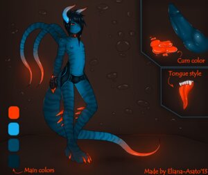 Rating: Explicit Score: 0 Tags: 2013 amphibian anthro back_tentacles blue_body blue_hair blue_markings blue_nipples blue_penis blue_skin bodily_fluids choker claws clothing color_swatch colored_cum cum digital_media_(artwork) e621 eliana-asato english_text erection femboy fingerless_gloves full-length_portrait genital_fluids genitals gloves glowing glowing_claws glowing_cum glowing_spikes glowing_tentacles glowing_tongue hair handwear horn hybrid jewelry lizard male markings necklace nipples orange_claws orange_cum penis portrait red_eyes reptile scalie short_hair solo spikes striped_tentacles stripes tail tentacles text thick_tail tongue unusual_bodily_fluids unusual_cum unusual_genital_fluids User: bunchy7s
