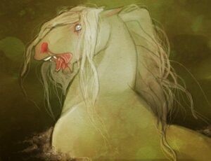 Rating: Safe Score: 0 Tags: celtic_mythology e621 equid equine european_mythology fangs horse kelpie low_res male mammal monster mythological_creature mythological_equine mythology solo teeth tongue unknown_artist water white_eyes User: bunchy7s