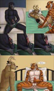 Rating: Explicit Score: 0 Tags: 2010 3:5 abs anal anal_penetration animal_genitalia anthro antlers anus ape ball_fondling balls barefoot bed bedding biceps big_penis blanket blue_eyes bodily_fluids boxers_(clothing) brown_eyes chimpanzee clothed clothing comic deer dialogue duo e621 english_text erection feet felid fondling fur furniture genital_fluids genitals green_eyes haplorhine hi_res horn humanoid_genitalia humanoid_penis interspecies leaking looking_at_porn male mammal masturbation muscular nipples nude pan_(genus) pantherine pecs penetration penile penile_masturbation penis pillow pornography precum primate seikox sex sheath solo tail text tiger topless underwear undressing User: bunchy7s