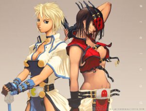 Rating: Questionable Score: 0 Tags: 2girls black_hair blonde_hair blue_eyes breasts cleavage clothes color dark_hair female female_only ghost gloves guilty_gear hair human ky_kiske looking_at_viewer midriff multiple_females multiple_girls naughty_face nekkeau open_eyes pac-man red_eyes rule34 rule_63 short_hair sideboob sol_badgal sol_badguy standing tan_skin User: bunchy7s