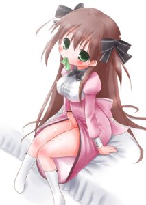 Rating: Explicit Score: 0 Tags: artist_request blush bowtie brown_hair censored condom cum erection footwear futa_sans_balls futanari green_eyes hair_ribbon intersex long_hair muu_rian penis pointless_censoring rule34 sitting socks User: bunchy7s