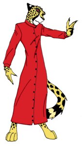Rating: Safe Score: 0 Tags: 2007 anthro cheetah cheetahlover claws clothing demitri_cheetah e621 felid feline male mammal red_eyes simple_background solo white_background User: bunchy7s