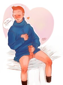 Rating: Explicit Score: 0 Tags: 1boy beating_meat bottomless english_text erection eyes_closed fantasizing gay ginger heart holding_penis male male_only margolakmuss masturbation on_bed pants_removed penis red_hair rule34 socks solo_focus stroking_cock tagme the_adventures_of_tintin tintin wanting_sex yaoi User: bunchy7s