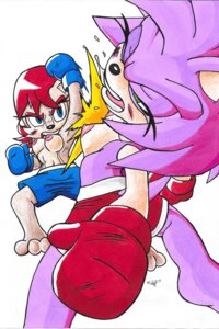 Rating: Questionable Score: 0 Tags: 2014 amy_rose anthro archie_comics bodily_fluids bottomwear boxing boxing_gloves breasts brown_body brown_fur bruised chipmunk clothed clothing duo e621 eulipotyphlan female fight fur ground_squirrel hair handwear harmonydescent hedgehog hi_res mammal navel nipples pink_body punch red_hair rodent saliva sally_acorn sciurid sega shorts sonic_the_hedgehog_(archie) sonic_the_hedgehog_(comics) sonic_the_hedgehog_(series) sport topless violence wince User: bunchy7s