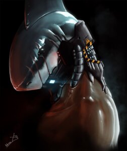 Rating: Safe Score: 0 Tags: 2012 animal_head animal_humanoid aquatic black_background black_eyes bust_portrait cybernetics cyborg dark_body dark_skin dark_theme detailed e621 empty_eyes fin fish for_a_head glistening glowing grey_body grey_skin head_fin hi_res human humanoid hybrid light lighting looking_at_viewer machine male mammal muscular muscular_male nomax nude portrait scar shark side_view simple_background solo steam User: bunchy7s