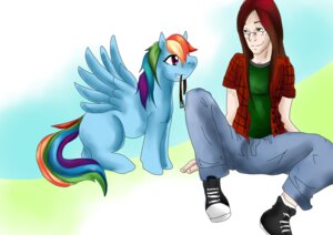 Rating: Safe Score: 0 Tags: absurd_res blue_body blue_feathers blue_fur collar duo e621 equid equine feathered_wings feathers female feral friendship_is_magic fur grin hair hasbro hi_res human kaeaskavi male mammal multicolored_hair my_little_pony mythological_creature mythological_equine mythology pegasus rainbow_dash_(mlp) rainbow_hair smile tenko_guren wings User: bunchy7s