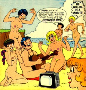 Rating: Explicit Score: 0 Tags: 1boy 6+girls 6girls archie_comics breasts buddy debbi debbi's_dates dialogue english_dialogue english_text female guitar male multiple_boys multiple_females multiple_girls multiple_males nude paheal playing_guitar playing_music public_nudity pussy rule34 text uncensored uncensored_breasts uncensored_vagina User: bunchy7s
