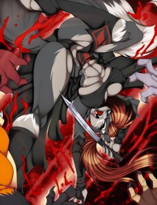 Rating: Questionable Score: 0 Tags: 2011 amber_eyes anthro big_breasts blood bodily_fluids boots breasts brown_body brown_hair camel_toe canid canine canis claws cleavage clothed clothing coyote crystal-for-ever digital_media_(artwork) dipstick_tail e621 fangs fatecoyote female fight footwear fox fur grey_body grey_fur group hair hi_res hybrid long_hair looking_at_viewer male mammal markings melee_weapon muscular open_mouth orange_body panties shoes skimpy solo_focus spread_legs spreading sword tail tail_markings teeth underwear upside_down weapon User: bunchy7s