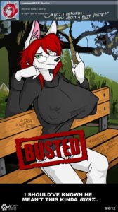 Rating: Questionable Score: 0 Tags: 2012 ammunition anthro bench big_breasts biped breasts canid canine canis carving clothed clothing e621 english_text eyewear female furaffinity glasses green_hair hair hi_res huge_breasts looking_at_viewer mammal nipple_outline on_bench park plant red_hair shell sitting solo text tree wolf wolfjedisamuel User: bunchy7s
