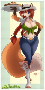 Rating: Safe Score: 0 Tags: 1:2 ann_gustave anthro belt big_breasts bikini bikini_top blue_eyes boots border bottomwear braided_hair breasts brown_body brown_fur canid canine chalo cleavage clothed clothing cowboy_boots cowboy_hat denim denim_bottomwear denim_clothing dipstick_tail e621 female food footwear fox fur hair hat headgear headwear hi_res huge_breasts jacket jeans las_lindas long_hair mammal markings multicolored_body multicolored_fur pants red_fox red_hair shoes smile solo swimwear tail tail_markings thick_thighs topwear true_fox two-piece_swimsuit two_tone_body two_tone_fur waiter white_border User: bunchy7s