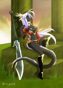 Rating: Questionable Score: 0 Tags: anthro armor biped boots breasts cleavage clothed clothing convincing_weapon dragon e621 female footwear grass hair hi_res high_heeled_boots high_heels horn long_hair matypup melee_weapon mythological_creature mythological_scalie mythology non-mammal_breasts plant scalie shoes sitting solo sword tail unconvincing_armor warrior weapon white_hair User: bunchy7s