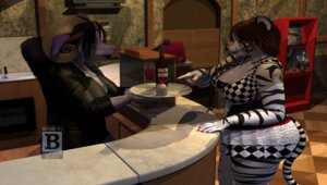 Rating: Questionable Score: 0 Tags: 3d_(artwork) alcohol anthro beverage big_breasts big_butt blx24 bovid breasts butt caprine capsces_digital_ink_(modeler) cleavage clothed clothing colored_nails cupcake digital_media_(artwork) diner dress duo e621 felid female food furries'_furs furries'_furs_tiger hi_res horn julia_(blx24) lady_littlefox_(modeler) mammal melody_(lady_littlefox) nails pantherine restaurant runtimedna_(modeler) slightly_chubby tail thick_thighs tiger wide_hips wine User: bunchy7s