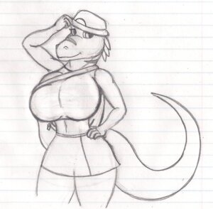 Rating: Safe Score: 0 Tags: anthro anthrofied big_breasts breasts clothing cola_(character) cosplay costume dinosaur dragon-heart dromaeosaurid e621 female huge_breasts leaf_(pokemon) looking_at_viewer monochrome nintendo non-mammal_breasts pokemon pokemorph prehistoric_species reptile saurischian scalie solo tail theropod velociraptor User: bunchy7s