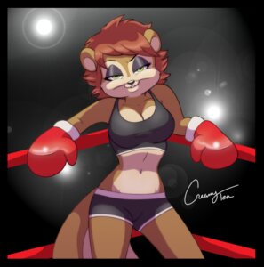Rating: Safe Score: 0 Tags: anthro boxing boxing_gloves breasts brown_hair clothed clothing creamytea e621 female fighting_ring green_eyes hair handwear looking_at_viewer mammal rodent sciurid short_hair simple_background skimpy solo sport tail toony tree_squirrel User: bunchy7s