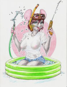 Rating: Questionable Score: 0 Tags: anthro areola arms_bent bent_legs biped blue_eyes breasts buckteeth clothed clothing e621 eyewear female front_view fully_clothed goggles gun holding_hose holding_object holding_toy holding_toy_gun holding_water_gun hose house_mouse inflatable kiddie_pool kneeling legs_in_water legs_together lizebra mammal mouse murid murine nipples partially_submerged playful ranged_weapon rodent seiza shallow_water shirt simple_background sitting sitting_in_water snorkel solo submerged_legs swimming_pool teeth topwear toy toy_gun translucent translucent_clothing translucent_topwear water water_gun water_hose weapon wet wet_clothing wet_shirt wet_topwear white_background User: bunchy7s