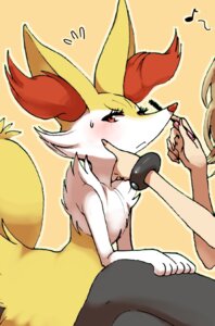 Rating: Safe Score: 0 Tags: anthro braixen canid canine duo e621 female generation_6_pokemon human inner_ear_fluff looking_at_viewer makeup mammal nintendo pokemon pokemon_(species) pokemon_trainer red_eyes serena_(pokemon) simple_background tuft yanagida_fumita User: bunchy7s