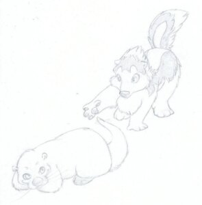 Rating: Safe Score: 0 Tags: black_and_white conditional_dnp duo e621 female feral fur gulonine lure male mammal monochrome mustelid musteline otter paws sefeiren sketch tail whiskers wolverine User: bunchy7s