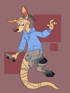 Rating: Safe Score: 0 Tags: 3:4 bovid caprine e621 fur goat greensloth hooves horn kangaroo macropod male mammal marsupial solo tail transformation yarn User: bunchy7s