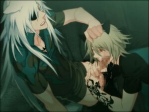 Rating: Explicit Score: 0 Tags: 2boys animal_ears blonde_hair cat_boy cat_ears catboy censored eye_patch fellatio konoe lamento long_hair male multiple_boys multiple_males oral penis rai rule34 saliva short_hair silver_hair tattoo tattoos yaoi User: bunchy7s