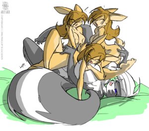 Rating: Explicit Score: 0 Tags: anthro anthro_on_anthro big_breasts blue_eyes breast_grab breast_squish breasts brown_hair chloe_sinclaire conditional_dnp e621 eyes_closed felid female female/female foursome fur grey_body grey_fur group group_sex hair hand_on_breast huge_breasts jollyjack lagomorph leporid lying mammal mephitid multicolored_body multicolored_fur nude on_back one_eye_closed open_mouth rabbit sex sibling_(lore) skunk squish striped_skunk tail triplets_(lore) two_tone_body two_tone_fur white_body white_fur white_hair User: bunchy7s