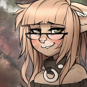 Rating: Safe Score: 0 Tags: 1:1 anthro bare_shoulders bite biting_lip biting_own_lip blush clothing collar digital_media_(artwork) domestic_cat e621 ears_back eyewear felid feline felis female fur glasses green_eyes hair lips looking_at_viewer mammal pink_nose pivoted_ears self_bite solo tan_body tan_fur tan_hair waitress_(artist) User: bunchy7s