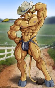 Rating: Explicit Score: 0 Tags: 2009 abs anthro biceps big_muscles biped bovid bovine brown_body brown_eyes brown_fur bulge cattle clothed clothing e621 flexing fur geminisaint genitals hand_behind_head hat headgear headwear hooves horn jockstrap male mammal muscular muscular_anthro muscular_male nipples pecs penis pose ranch solo standing topless underwear vascular vein User: bunchy7s