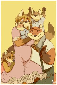 Rating: Safe Score: 0 Tags: 2:3 anthro belly big_belly blonde_hair blue_eyes bottomwear brown_hair canid canine child clock clothed clothing dress e621 family family_portrait father_(lore) female fox good_parenting group hair male mammal mother_(lore) pants parent_(lore) patto pocketwatch pregnant shirt simple_background smile son_(lore) suspenders tail topwear watch young User: bunchy7s